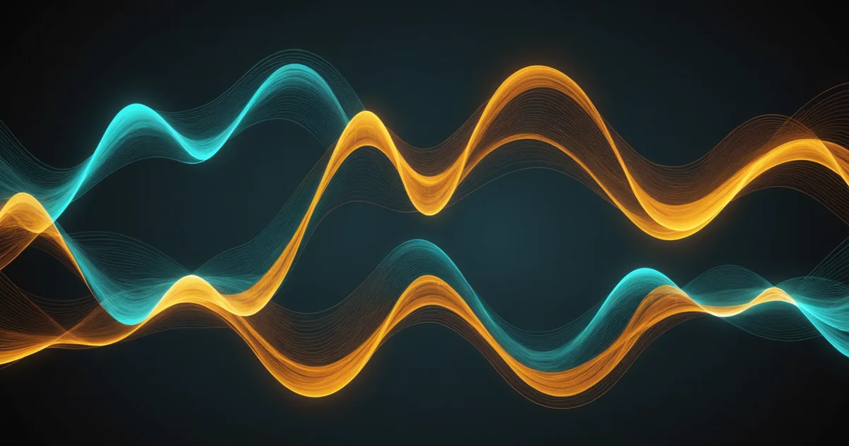 Abstract illustration of multiple data streams converging into a single unified signal